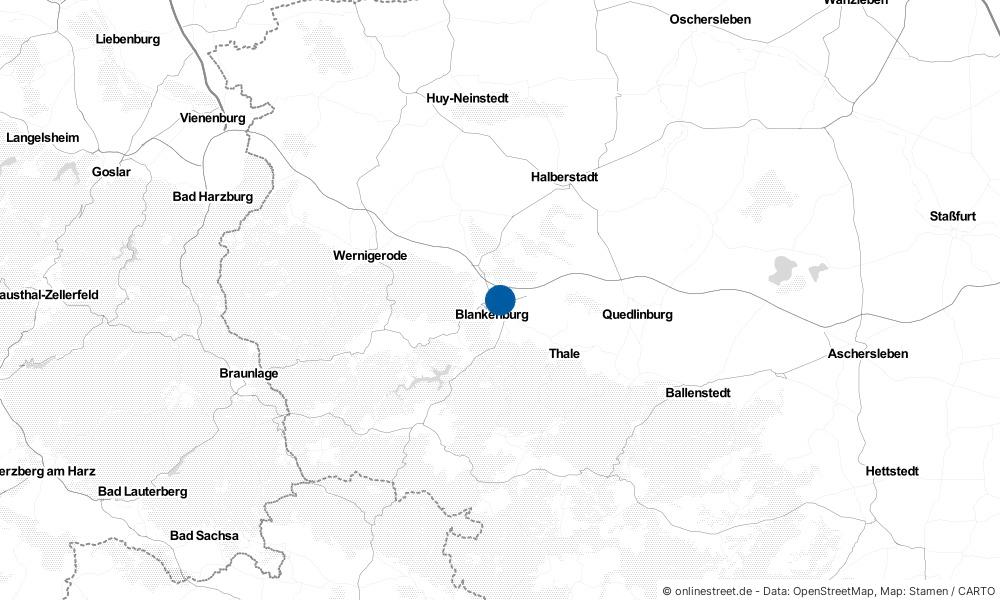 Karte: Wo liegt Blankenburg?