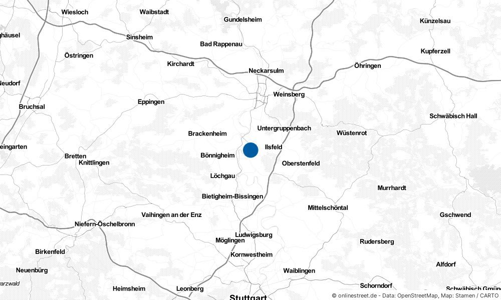 Karte: Wo liegt Neckarwestheim?