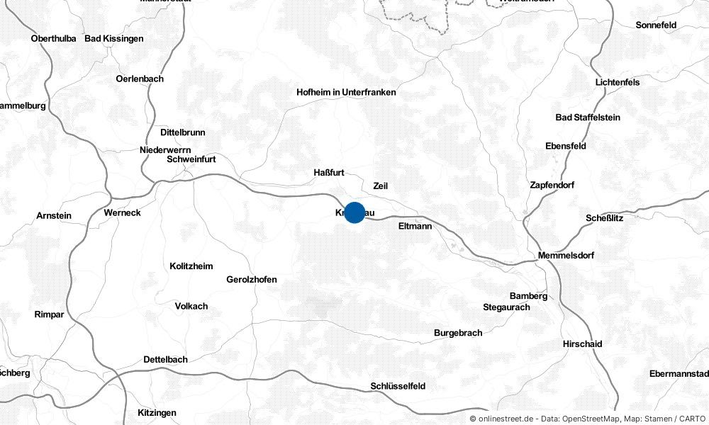 Karte: Wo liegt Knetzgau?