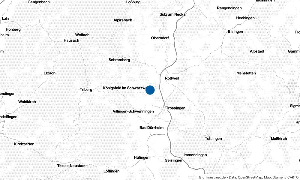 Karte: Wo liegt Niedereschach?