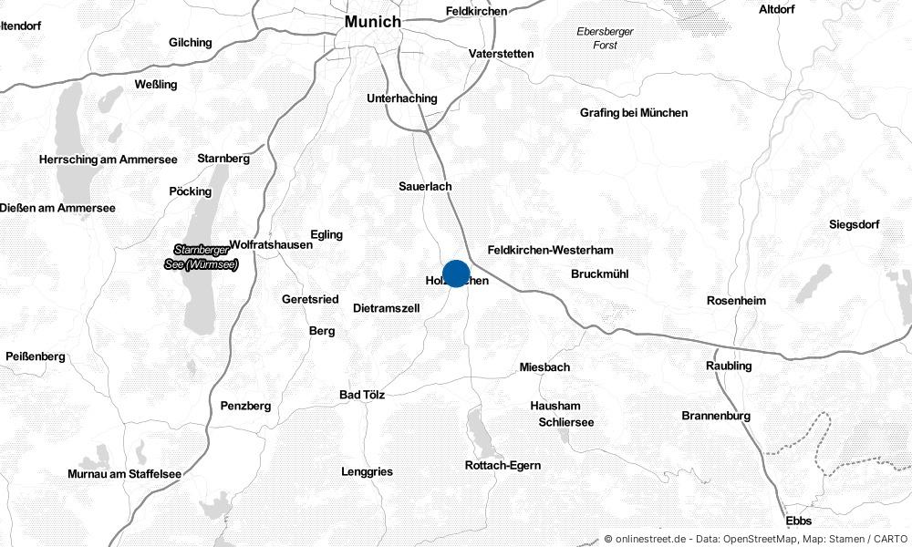 Karte: Wo liegt Holzkirchen?