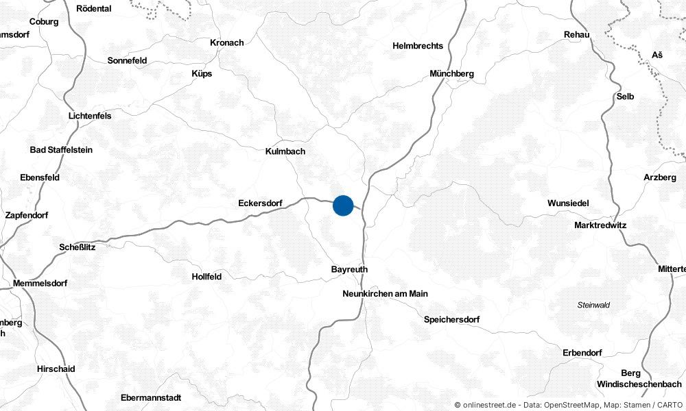 Karte: Wo liegt Harsdorf?