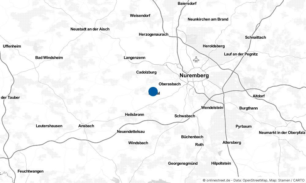 Karte: Wo liegt Roßtal?