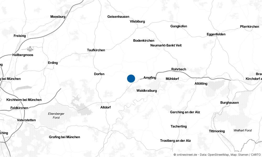 Karte: Wo liegt Rattenkirchen?