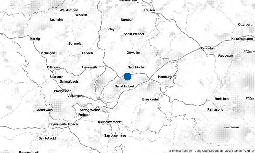Karte: Wo liegt Spiesen-Elversberg?