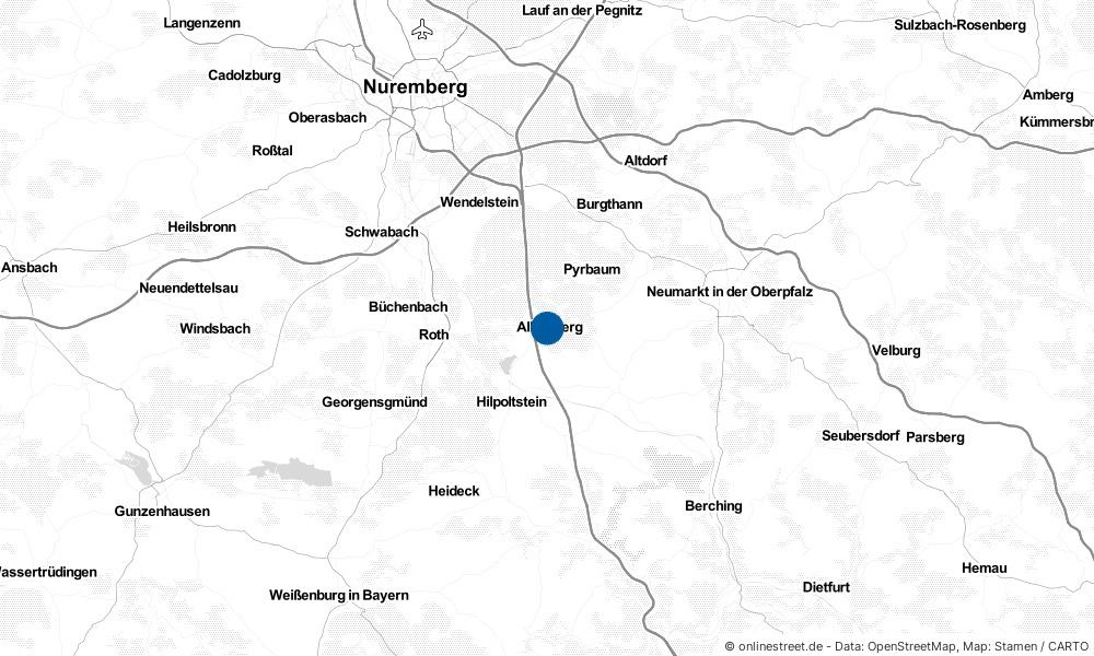 Karte: Wo liegt Allersberg?