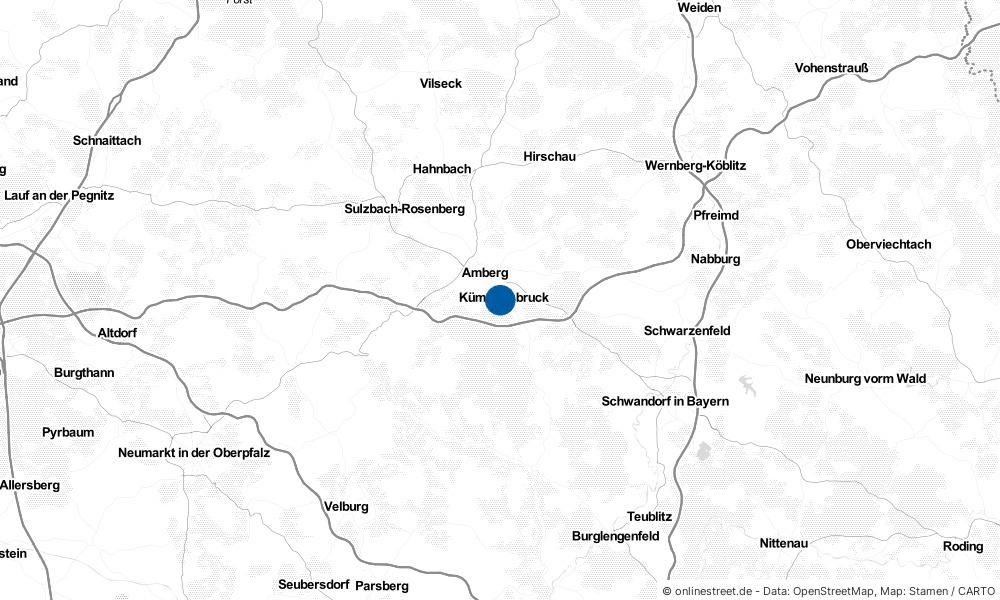 Karte: Wo liegt Kümmersbruck?