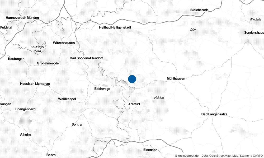 Karte: Wo liegt Lengenfeld unterm Stein?