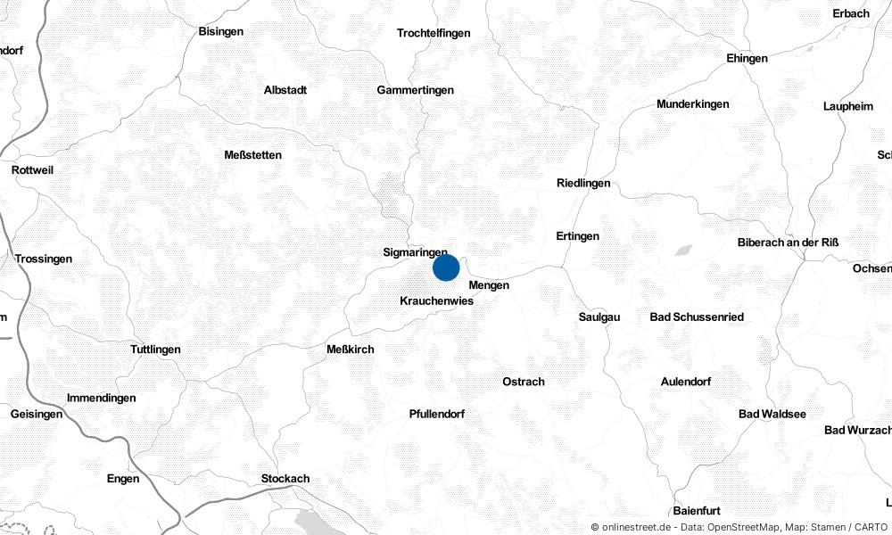 Karte: Wo liegt Sigmaringendorf?