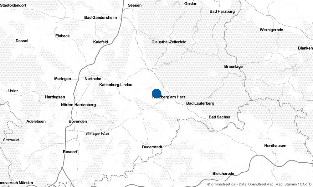 Karte: Wo liegt Elbingerode?