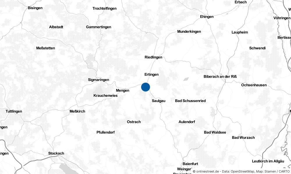 Karte: Wo liegt Herbertingen?