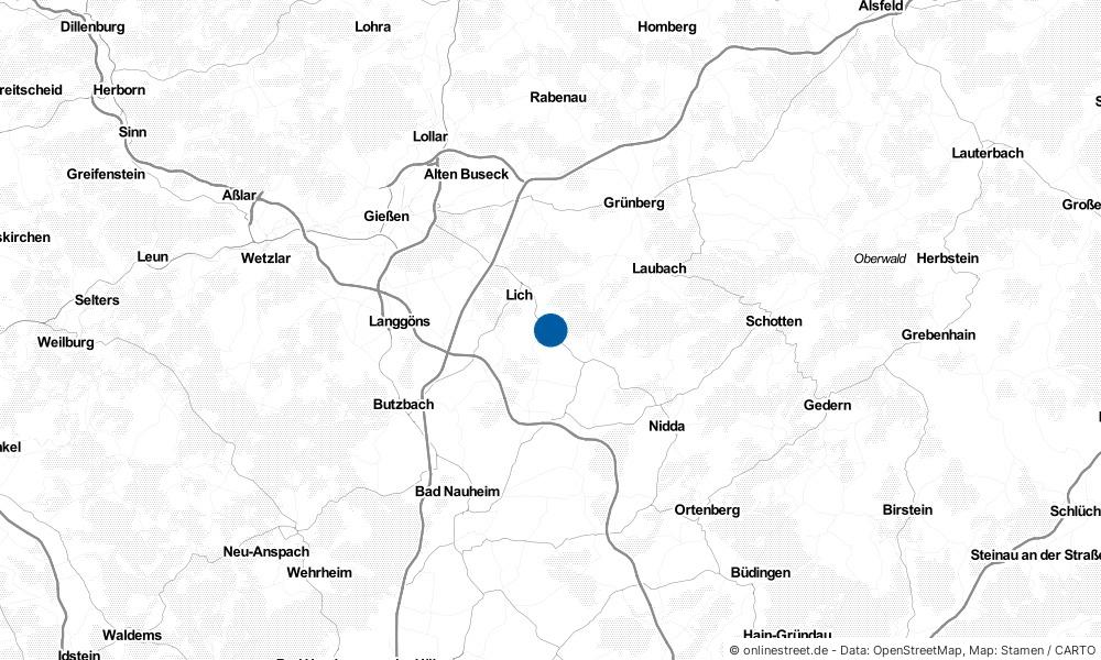 Karte: Wo liegt Langsdorf?