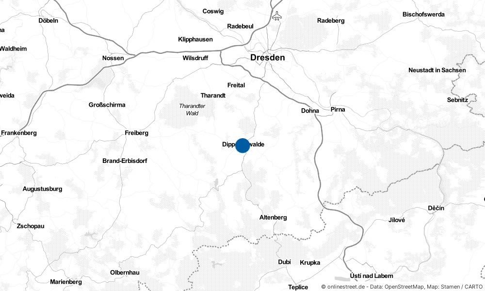 Karte: Wo liegt Dippoldiswalde?