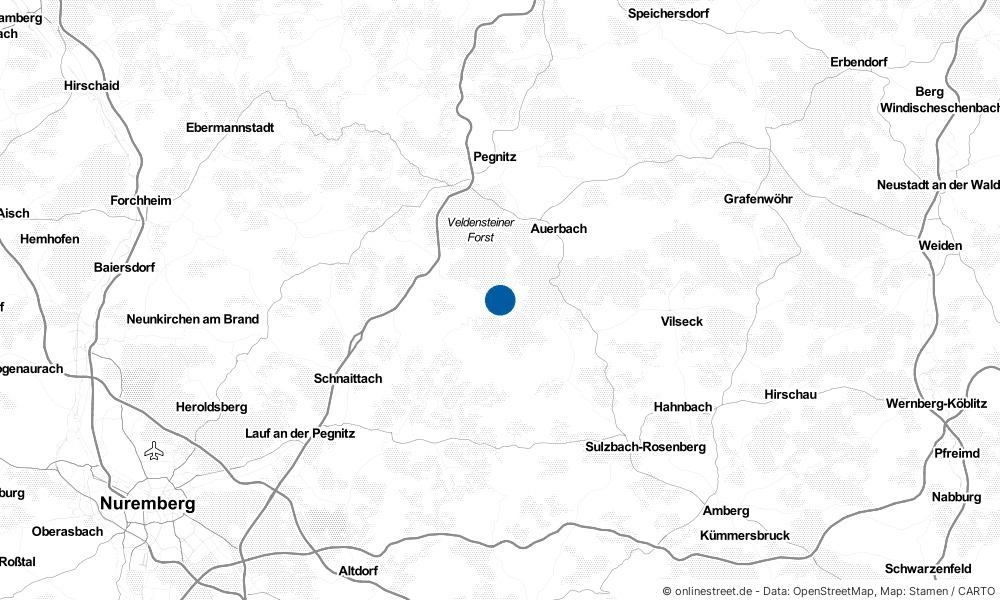 Karte: Wo liegt Neuhaus an der Pegnitz?