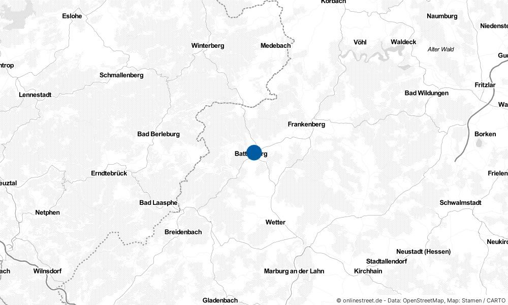 Karte: Wo liegt Battenfeld?