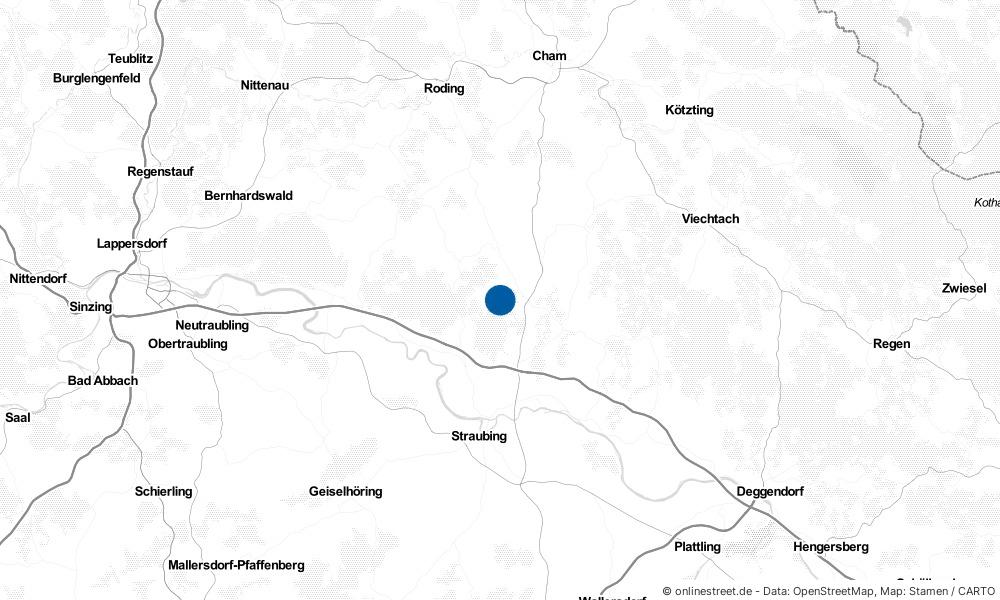 Karte: Wo liegt Falkenfels?