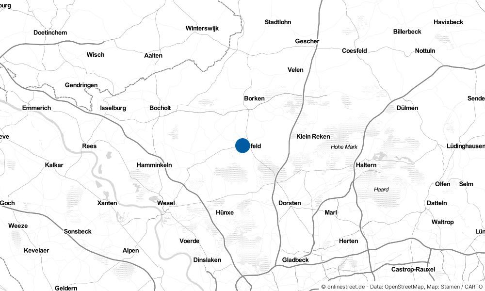 Karte: Wo liegt Raesfeld?