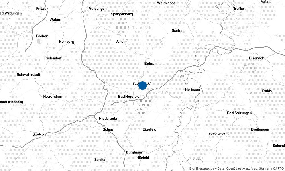 Karte: Wo liegt Ludwigsau?