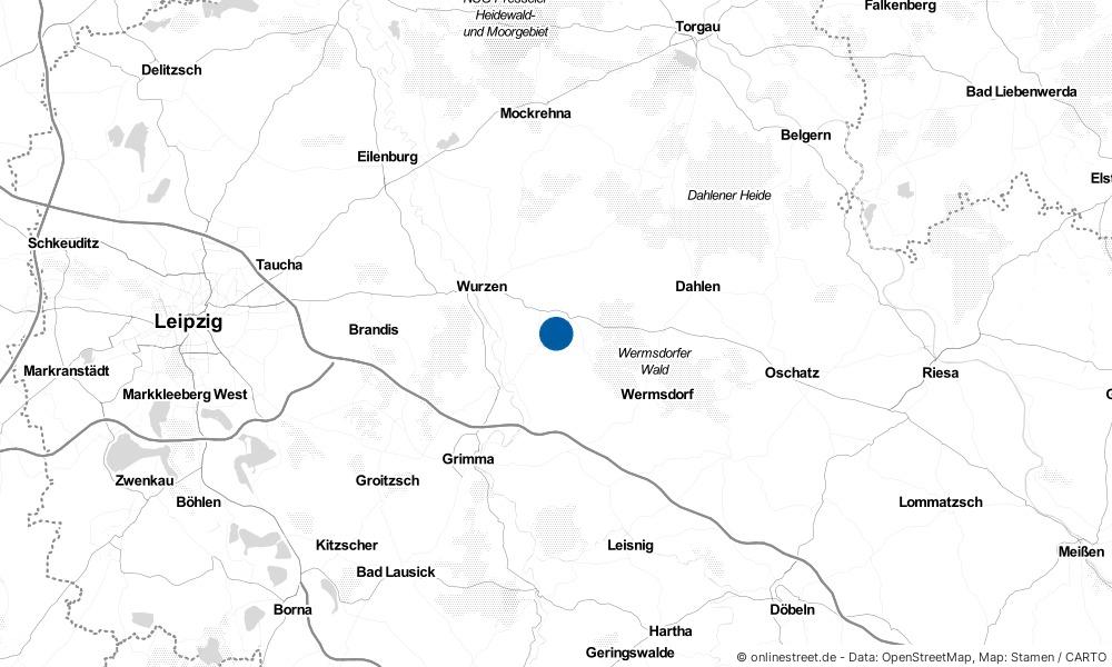 Karte: Wo liegt Kühren-Burkartshain?