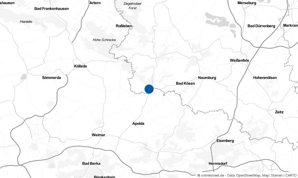 Karte: Wo liegt Eckartsberga?