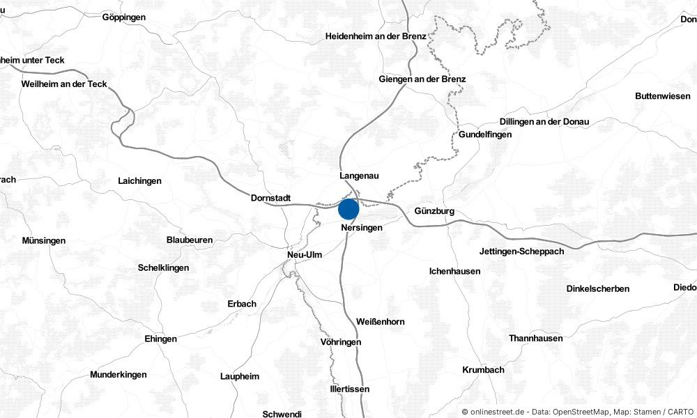Karte: Wo liegt Elchingen?