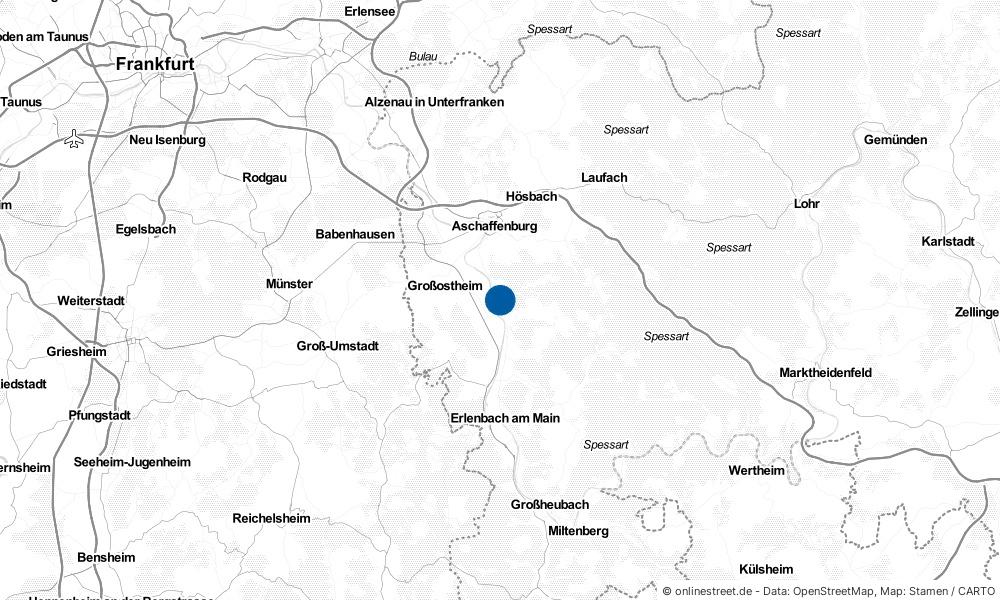 Karte: Wo liegt Sulzbach am Main?
