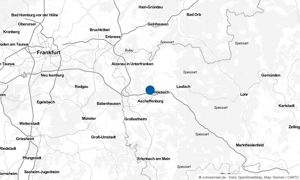 Karte: Wo liegt Glattbach?