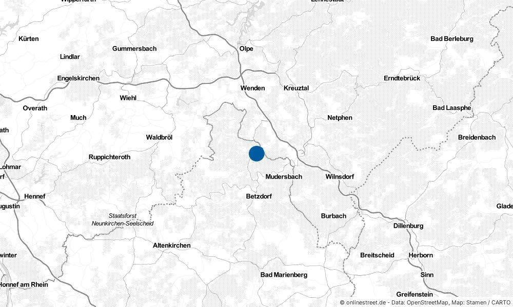 Karte: Wo liegt Niederfischbach?