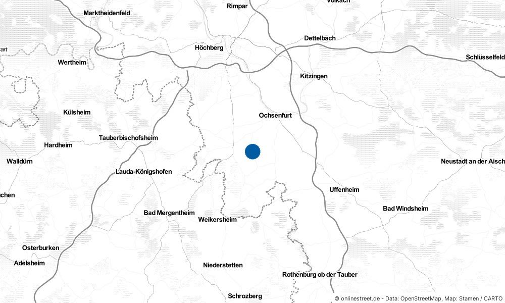 Karte: Wo liegt Sonderhofen?