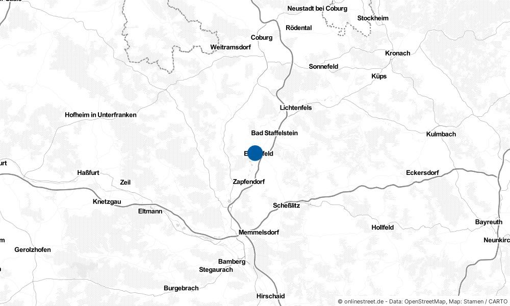 Karte: Wo liegt Ebensfeld?