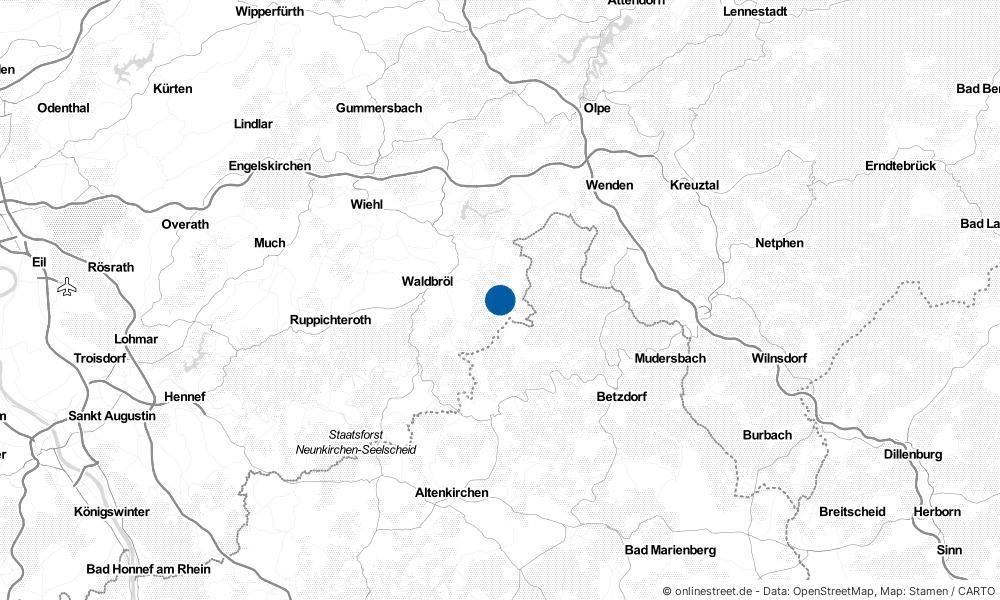 Karte: Wo liegt Morsbach?