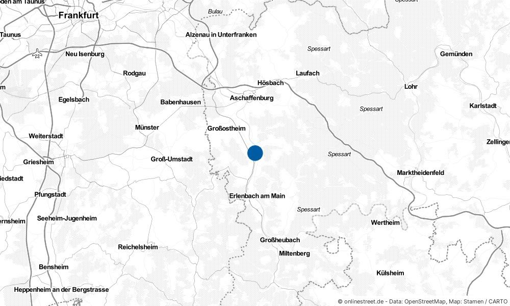 Karte: Wo liegt Großwallstadt?