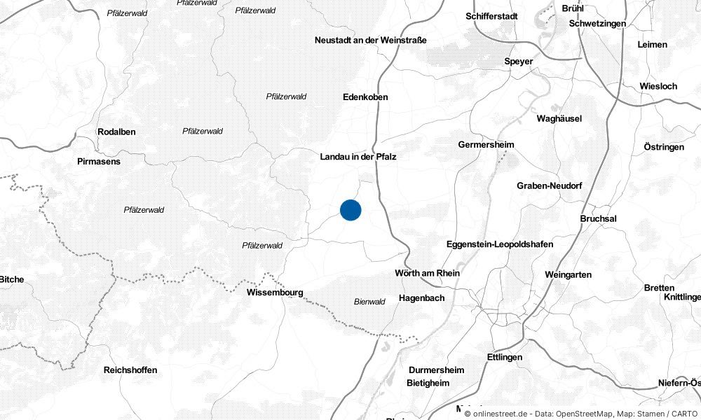 Karte: Wo liegt Billigheim-Ingenheim?