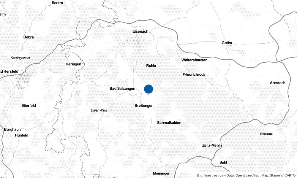Karte: Wo liegt Bad Liebenstein?