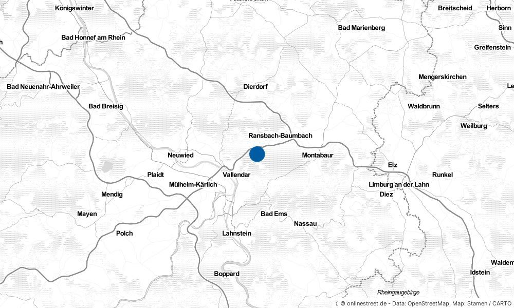 Karte: Wo liegt Höhr-Grenzhausen?