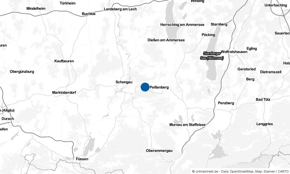 Karte: Wo liegt Hohenpeißenberg?