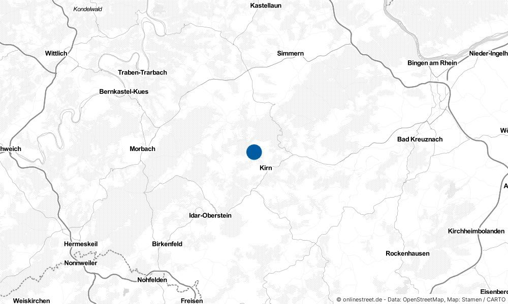 Karte: Wo liegt Hahnenbach?
