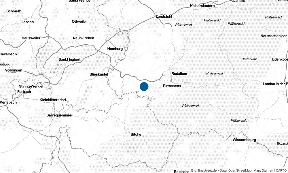 Karte: Wo liegt Kleinsteinhausen?