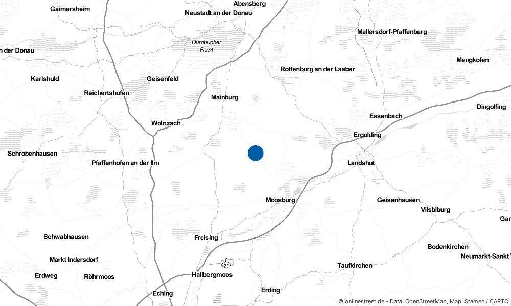 Karte: Wo liegt Hörgertshausen?
