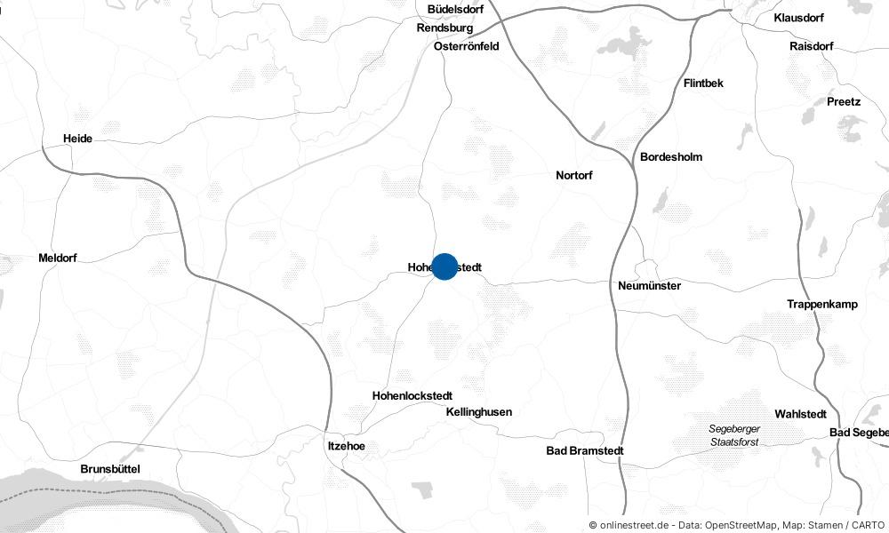 Karte: Wo liegt Hohenwestedt?