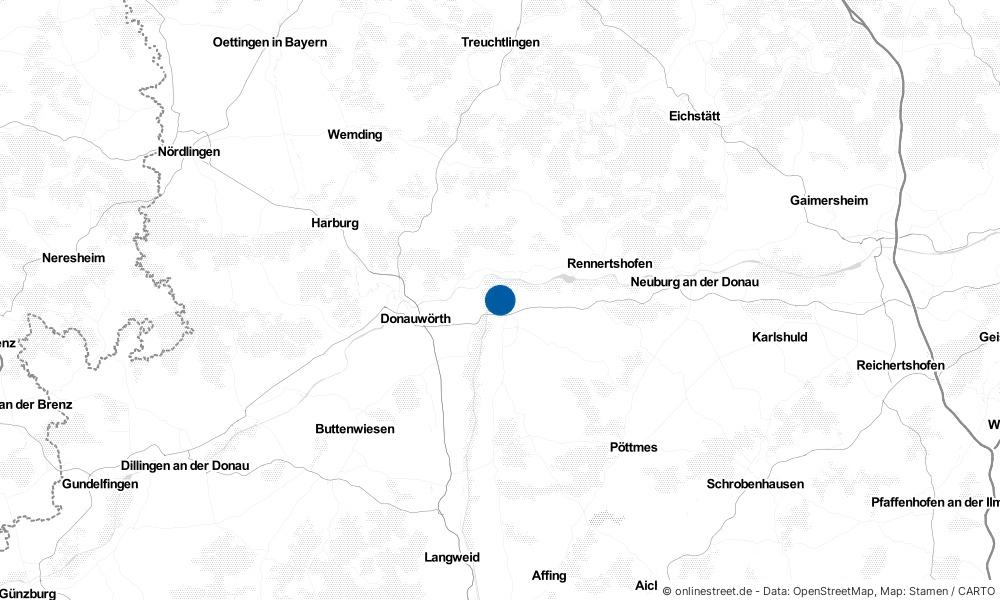 Karte: Wo liegt Niederschönenfeld?