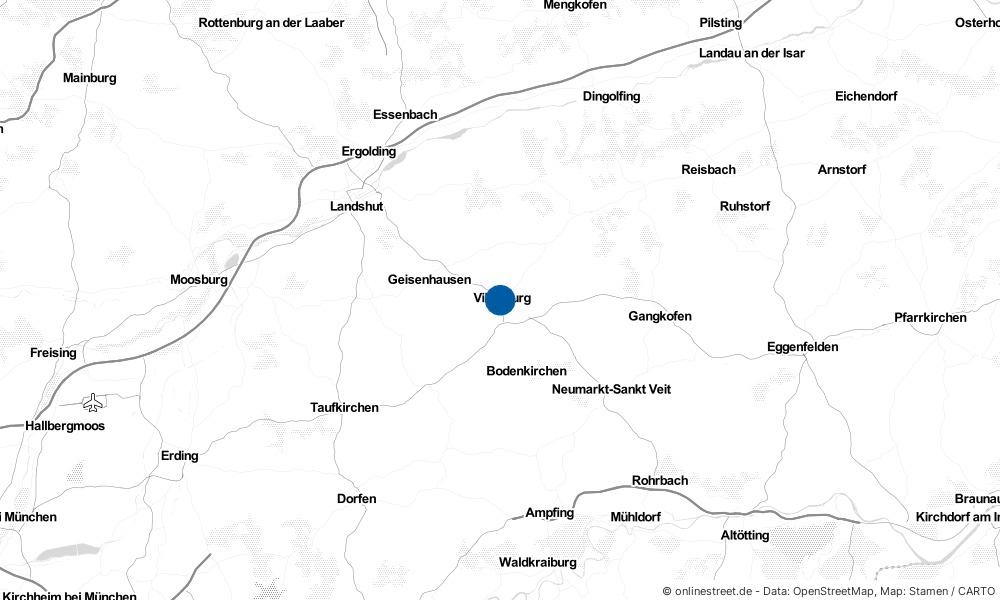 Karte: Wo liegt Vilsbiburg?