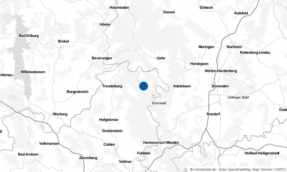 Karte: Wo liegt Oberweser?