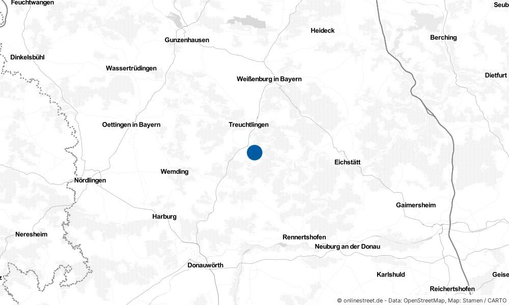 Karte: Wo liegt Langenaltheim?