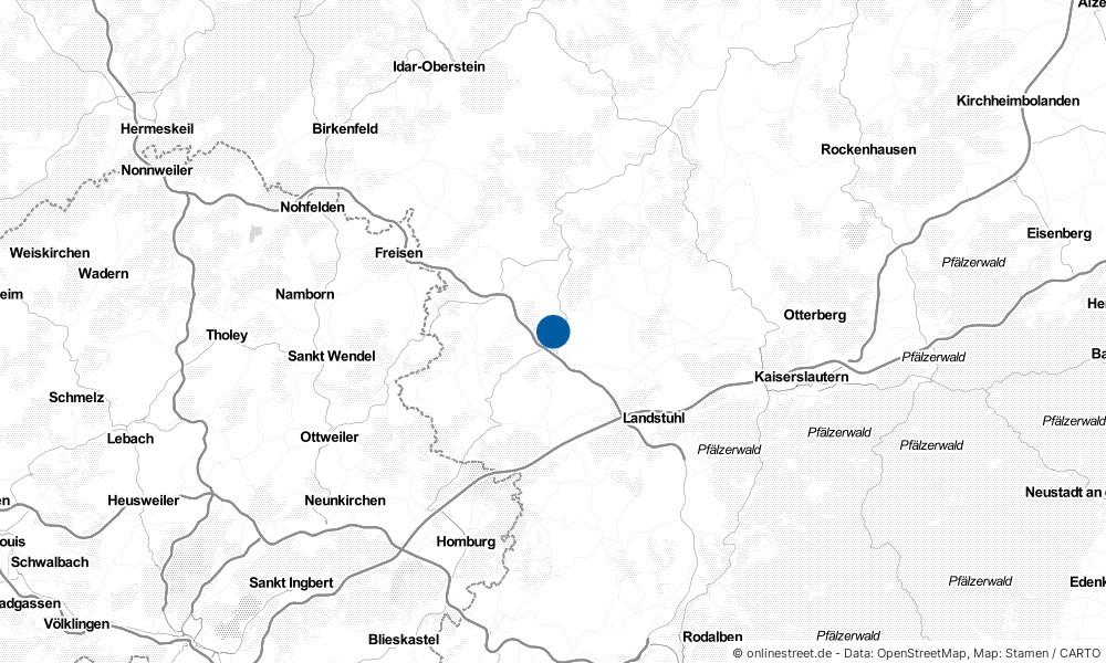 Karte: Wo liegt Rehweiler?