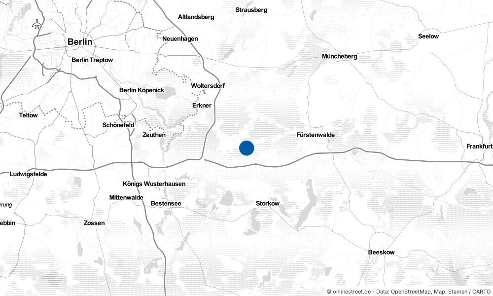 Karte: Wo liegt Spreenhagen?