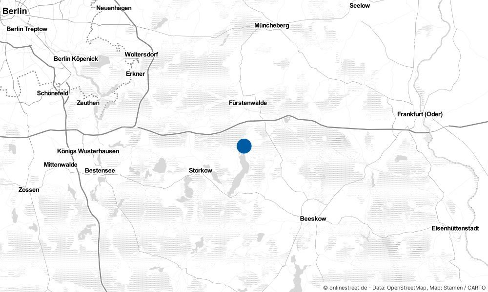 Karte: Wo liegt Bad Saarow-Pieskow?