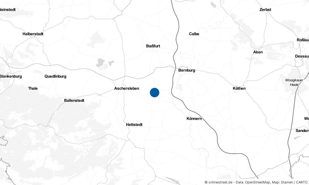 Karte: Wo liegt Schackenthal?