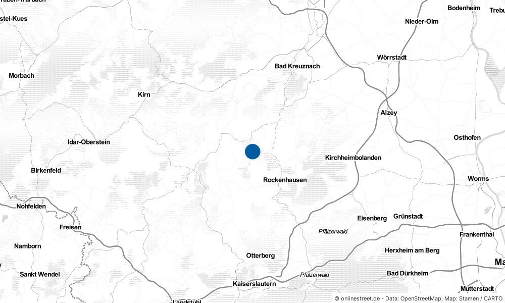 Karte: Wo liegt Finkenbach-Gersweiler?