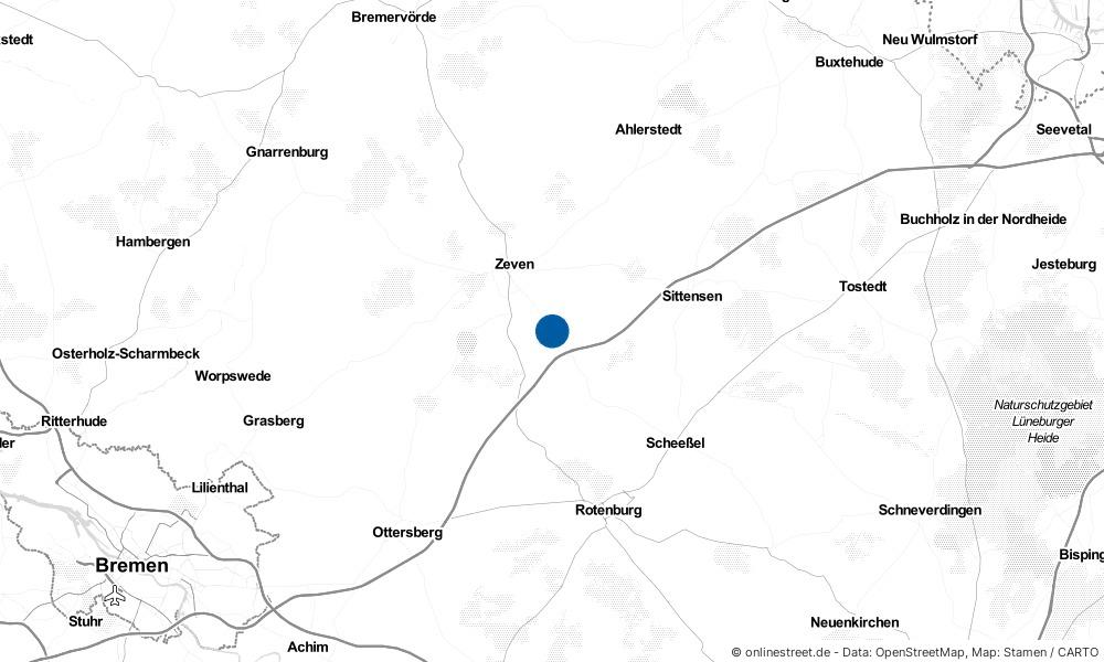 Karte: Wo liegt Rotenburg (Wümme)?